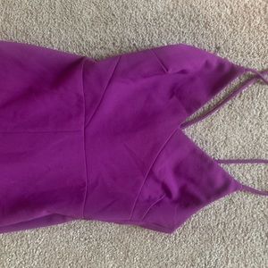Purple office dress